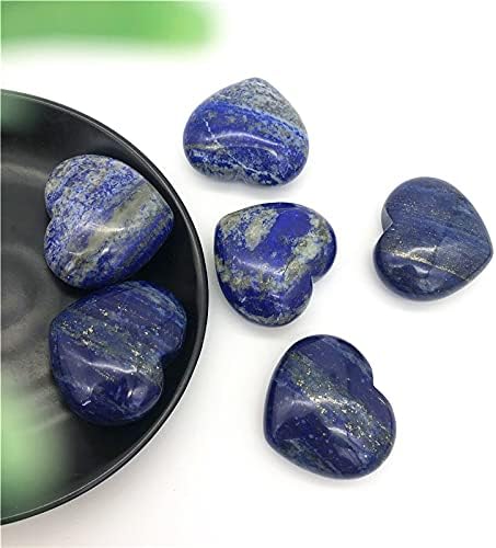 Shitou2231 1 peça azul lapis azul lazuli Cristal Heart Shape Chakra Stones esculpidas reiki decoração de cálculos naturais