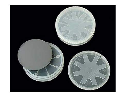 Portador de bolas únicas de 2 ou 50 mm, caixa de amostra única de wafer para silício, safira, substrato sic
