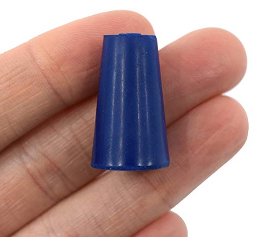 Stoppers de neoprene 10pk, sólido - ASTM - Tamanho: 000-8,2mm inferior, 12,7 mm, 25 mm de comprimento - adequado