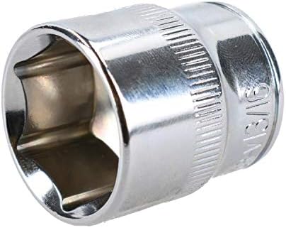 13/16 Imperial 6 Point 3/8 Drive Socket Socket SAE AF Chrome Vanadium Steel