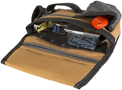 Dickies 11 bolsos / bolsa de armazenamento de utilidades para cinto de ferramenta, lona durável, apoio resistente à punção, bolsos