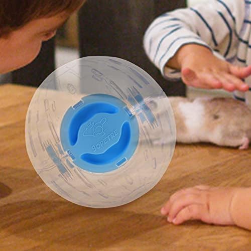 IPETBOOM Hamster Hamster Hamster Exercício Exercício de Gerbil de plástico transparente com hamster leve Roda de corrida pequenos