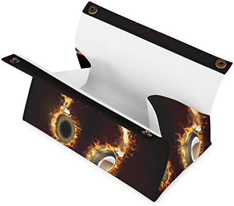Caixa de tecido queima de fones de ouvido Capa de tecidos Distribuidor decorativo de papel do guardanapo para o carro para