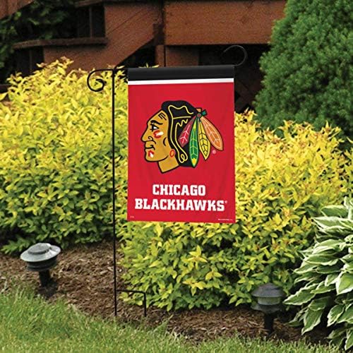 Bandeira do jardim de Chicago Blackhawks NHL licenciado 12,5 x 18 Briarwood Lane