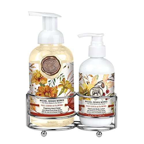 Michel Design Works Handcare Caddy, Fall Leaves & Flowers