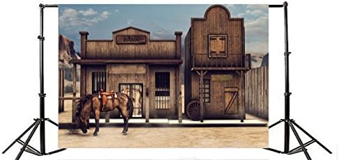 Yeele 8x6ft vintage western wooden house cenário retro banco ocidental horse celeiro cabine west cowboy fotografia picture boy homem