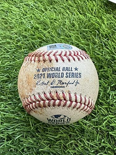 2021 World Series Game 2 Game Usado Baseball Atlanta Braves MLB Authenticated - MLB Game Usado Baseballs usados