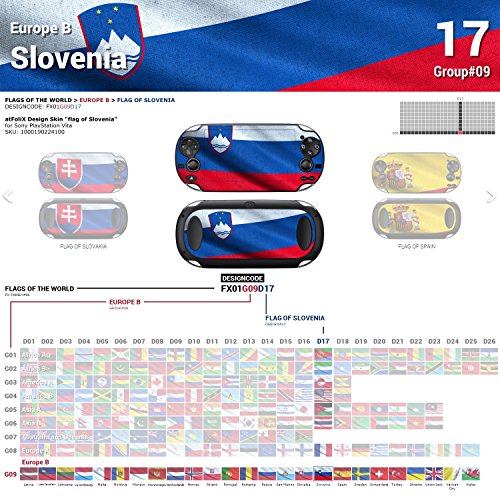 Sony PlayStation Vita Design Skin Bandeira da Eslovênia adesivo de decalque para PlayStation Vita