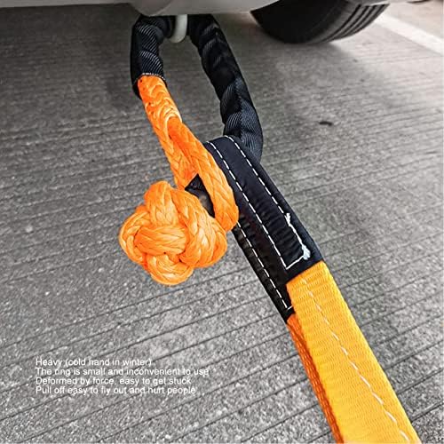 corda de manilha macia AQXReight, alcance macio de 9 mm Recuperação de recuperação 2pcs laranja portátil leve 14 toneladas