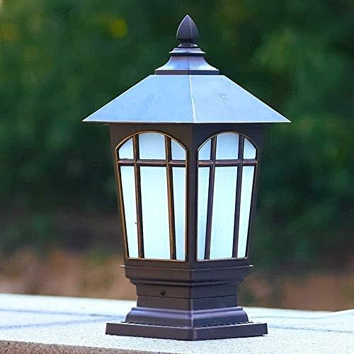 Dann Outdoor IP65 Lâmpada de coluna à prova d'água E27 Lâmpada de mesa de mesa de cabeceira única Paisagem da villa Villa Base Street Lamp Corridor Fence Lamp