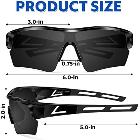 Óculos de segurança de Pokiiulk para homens Mulheres, óculos de segurança ANSI Z87.1+ Proteção UV Resistente aos óculos protetores resistentes