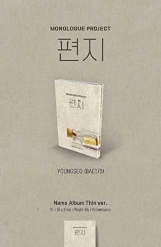 BAE173 Youngseo Monologue Project Letter Nemo Plataform Álbum Thin Version Nemo Card+Jacket Photocard+Nemo PhotoCard+Cartão de sinal transparente+rastreamento
