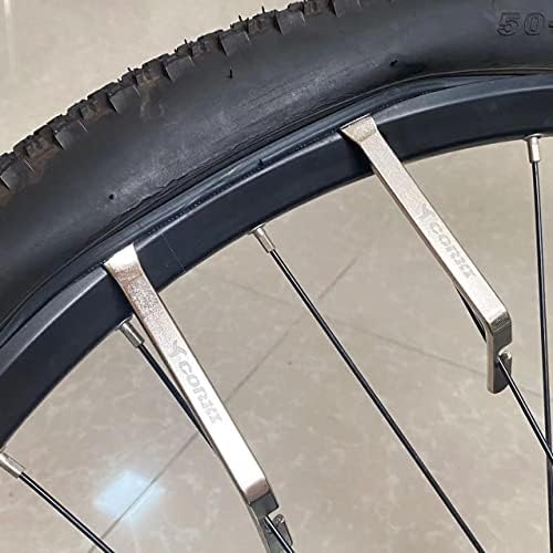 A alavanca de pneu de bicicleta de cor cor de cortiça, alavancas de bicicleta de aço inoxidável Tool Tool Tool Ferramentas de remoção de pneus de bicicleta