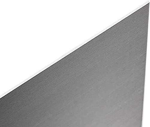 Placa de latão Haoktsb 6061 Folha de metal de placa de alumínio Fácil de polir, espessura 5mm, 200 × 200/300 × 300mm, para artesanato