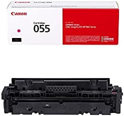 Canon 055 Cartucho de toner preto Rendimento 7600 páginas e ciano, magenta, rendimento amarelo 2100 páginas -4 pacote em embalagens