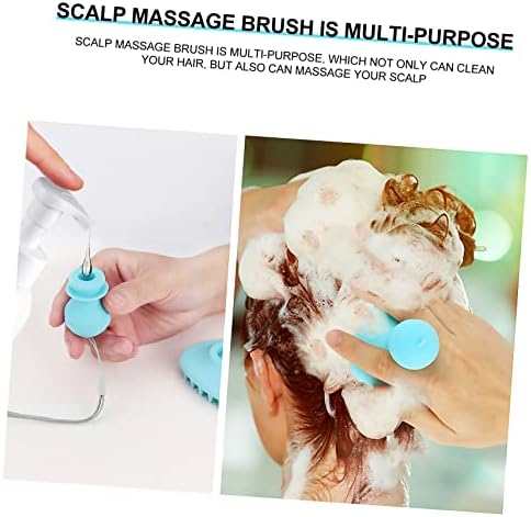 Escova de silicone 2pcs de silicone 2pcs Scort Scorbber Scalp shampoo Mushp Scalp Massager Shampoo Hair Head Scalp Massager Hair