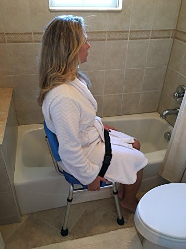 Cadeira de chuveiro deslizante Hydroglyde Premium de serviço pesado, banheira acolchoada Banco de transferência com assento