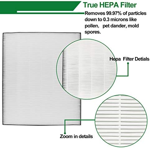 Filtro de postagem de substituição e filtro de carbono compatível com Bissell Air400, 1 pré -filtro + 1 filtro de pós -carbono, em comparação