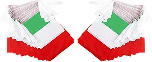 ZXVZYT ITALY ITALIAN BANNER BANNER SHRY, Small Mini Italy Pennant Flags, para grande inauguração, Olimpíadas, eventos esportivos
