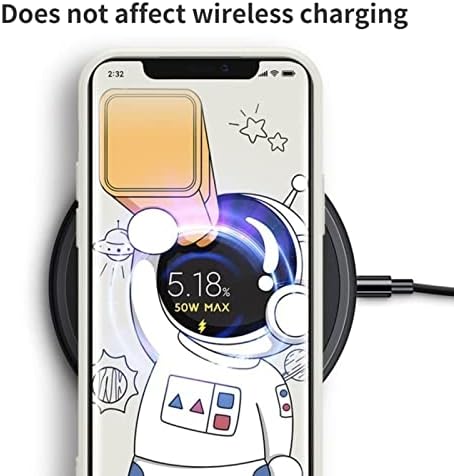 Zieuooo Personalidade Câmera Câmera Padrão de Astronauta Caso com forro macio para iPhone 13 12 11 Pro Max Mini X XS XR 7 8 Plus,