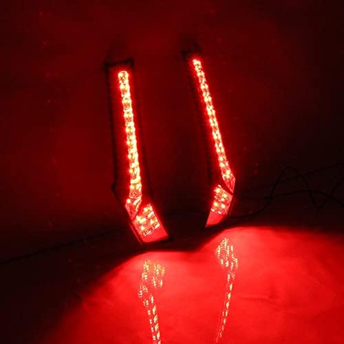 Luz traseira de tronco traseiro do carro Dreamseek para Honda Fit Jazz 2014 2015 2017 Lâmpada de freio refletor Red LED