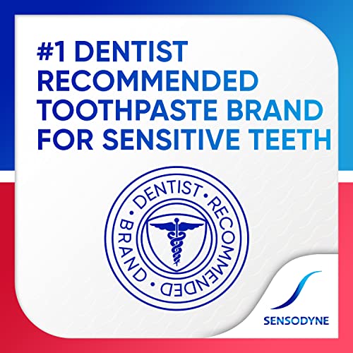 Sensibilidade sensível e creme dental de clareamento de goma, pasta de dente para dentes sensíveis e problemas de goma, 3,4 onças