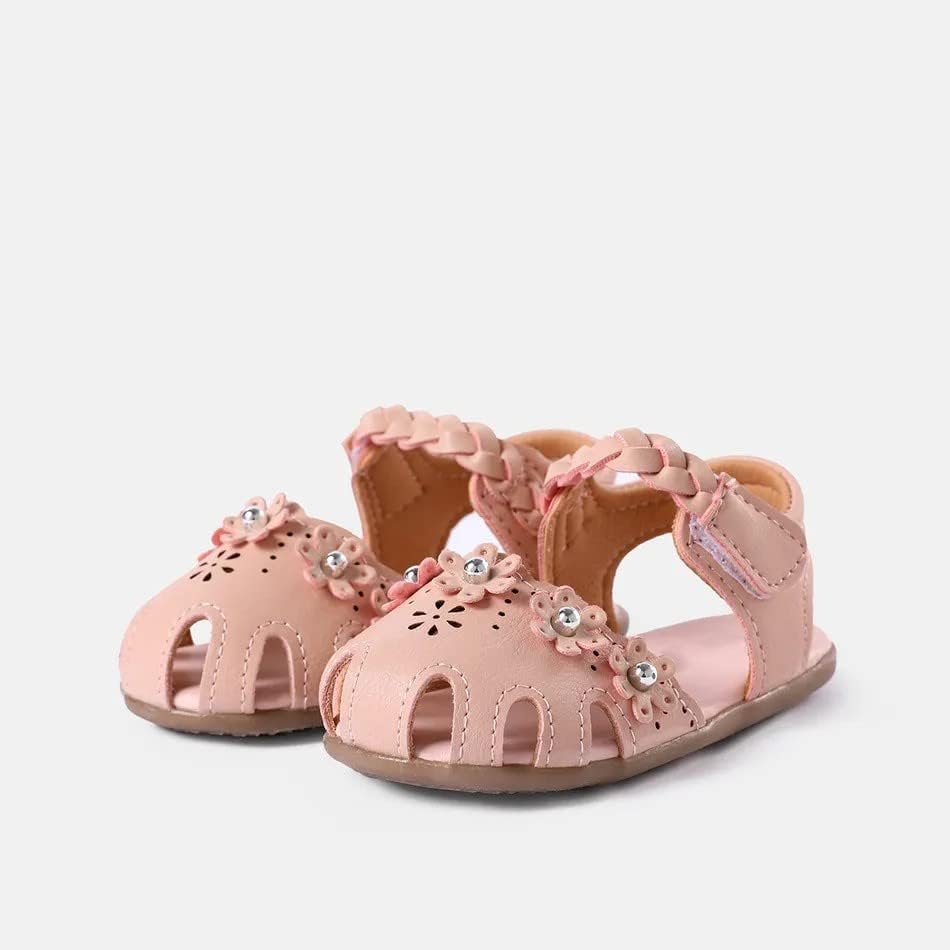 Girls macias de pé de dedo preso de dedos de pé chapas de pé de sandálias com sapatos de arco sandálias de verão (crianças pequenas/pequenos