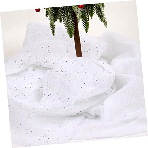 AMOSFUN 1 Folha de neve de neve Decoração de inverno para casa Tapete de inverno Branco tapete fofo manta de neve festiva Festiva neve natal de natal