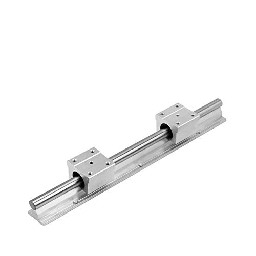 Guia do eixo do trilho linear mssoomm e bloco de slides de rolamento linear, 50pcs SBR12-78,74 polegadas / 2000mm Rails +100pcs SBR12UU Blocos com paradas finais para escolher para a máquina de roteador CNC e a impressora 3D