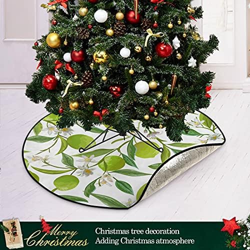 Floral Green Lemon Christmas Tree tape