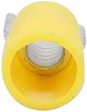 X-Dree 60pcs awg 12-10 Terminais de crimpagem de crimpagem U Conectores de arame isolados Spade amarelo (60 unids awg 12-10