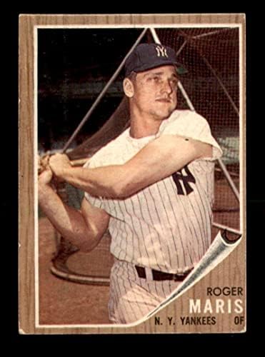 #1 Roger Maris - 1962 Topps Baseball Cards classificados VGEX - Baseball Slabbed Autographed Vintage Cards