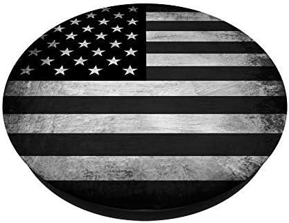 American Flag American Black and White USA Papsockets Papsockets Popgrip: Swappable Grip para telefones e tablets