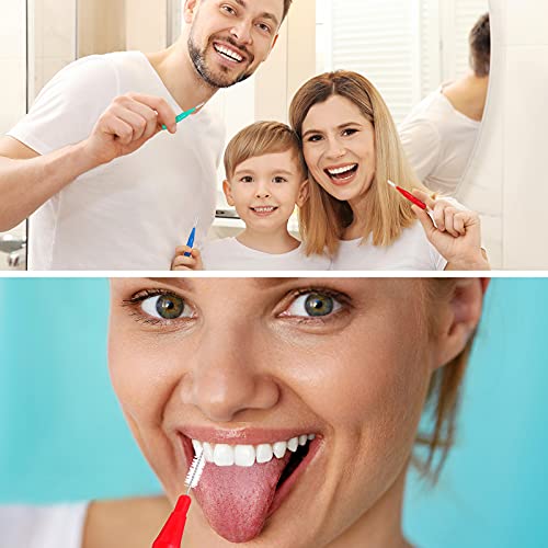 50 peças Braces Brace para pincel interdental mais limpo Picto de dente de dente dental Lixeiro de dente Cabeça Oral Higiene