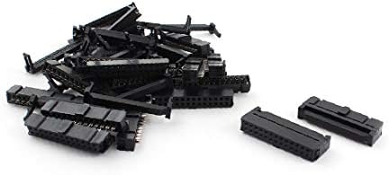 X-Dree 15 PCs 2,54mm 2x13p 26pin IDC FC conector do soquete feminino Black (15 piezas 2,54mm 2x13p 26pin IDC FC Hembra Hembra Conector Negro