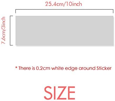Diythinker Black Skiing Winter Sport Silhouette Retângulo Sticker Notebook Decalque de janela