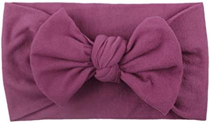 Acessórios sikye Baby Girls Band Solid Bow Headwear