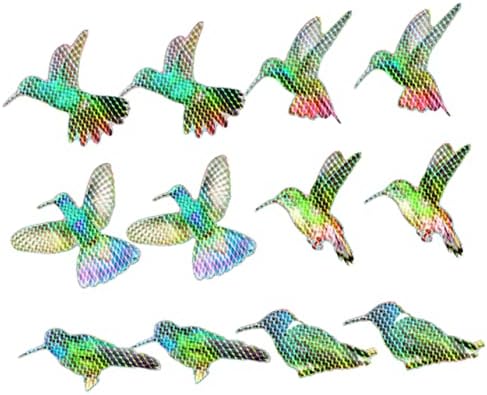 Orfofe 12pcs adesivo de pássaro magnético Tela magnética Decalques magnéticos adesivos Birds adesivos Diy Window Decal