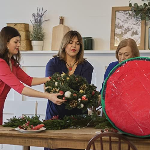 Valiclud 1pc Christmas Wreath Storage Bag Garland Bacha de armazenamento de Natal para ornamentos domésticos