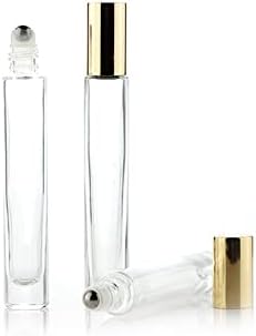 Yonyehong 10 ml de rolos de óleo essencial conjunto de garrafas de 10pcs Rolo de perfume de vidro vazio em garrafa