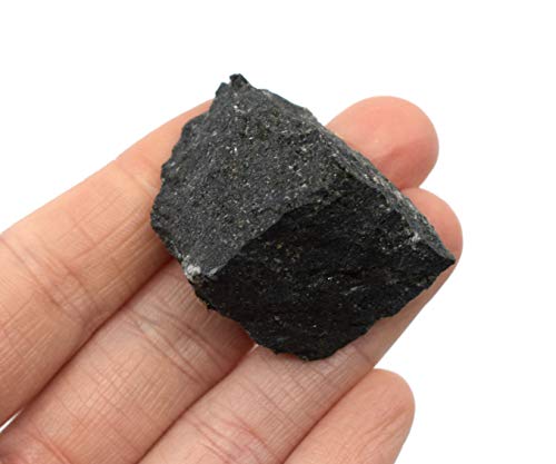 Basalto bruto, amostra de rocha ígnea - aprox. 1 - Geólogo selecionado e processado à mão - Ótimo para salas de aula de ciências - Eisco Labs