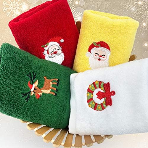 Valiclud 2pcs Face toalha de natal Toalha de natal