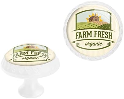 Elohiym 4 pack farm gabinete verde botões de cômoda branca botões de gaveta cristal