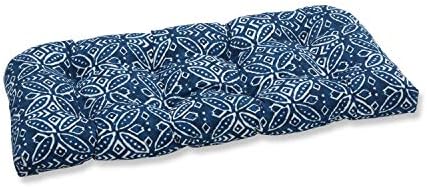 Travesseiro Perfeito Perfect Outdoor/Indoor Merida Indigo Lombar Almofadas, 2 contagem, azul