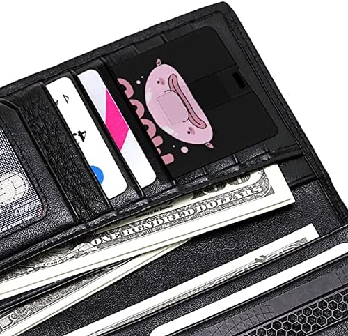 Big humor rosa Blobfish USB Drive de cartão de crédito Design USB Flash Drive U Disk Thumb Drive 32G