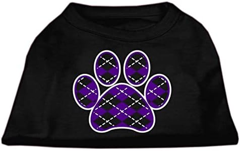 Mirage Pet Products Argyle Paw Purple Screen Camise