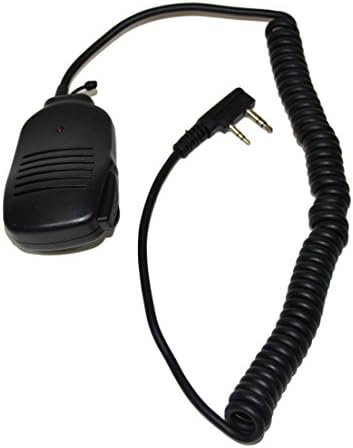 HQRP 4-PACK 2 PIN PTT MINI-Alto-falante compatível com Kenwood TK-2360, TK-2400, TK-2402, TK-3100, TK-3101, TK-3102