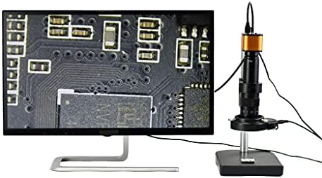 ZldQBH 16MP Estéreo Digital USB Microscope Câmera 150x Vídeo Eletrônico C Stand para PCB THT Soldagem