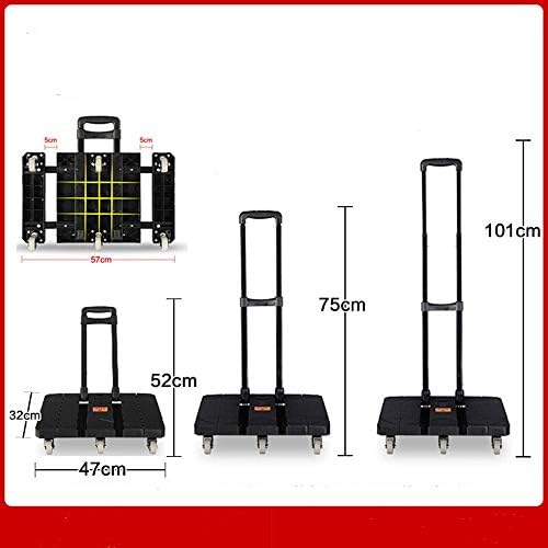 Teerwere portátil Caminhão de plataforma dobrável de mão dobrável 440 lbs plataforma de movimento