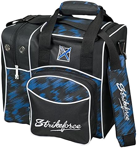 KR Strikeforce flexx saco de boliche único com compartimento de sapato lateral e compartimento de acessório frontal